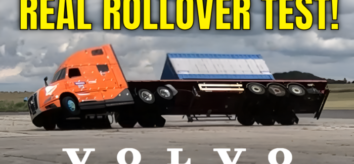 Watch This Volvo Truck Survive a Real Rollover Test
