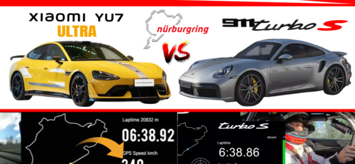 Xiaomi SU7 Ultra vs 2026 Porsche 911 Turbo S – Nürburgring Times Compared