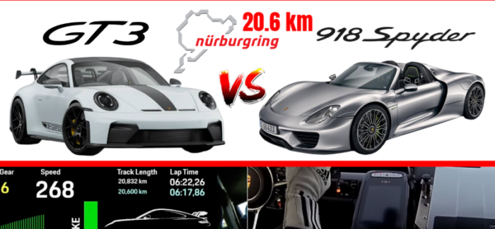 Porsche 918 Spyder vs 2026 911 GT3 Weissach – 20.6 km Lap Time Battle