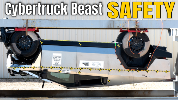 35 mph frontal crash test: How Safe Is the Cybertruck Beast, Really?