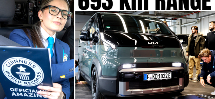 New Kia PV5 Sets Electric Van Distance Record with Full Payload