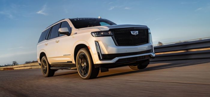 650 horsepower supercharged upgrade for the 2023 Cadillac Escalade by Hennessey