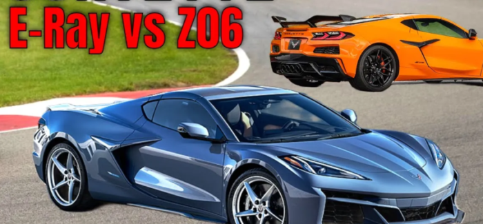 2024 Chevrolet Corvette E-Ray and 2023 Z06 Comparison