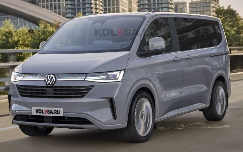 New 2025 Volkswagen Transporter T7 Rendered DPCcars