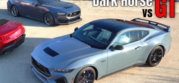 What is the difference between the 2024 Ford Mustang GT and Dark Horse?