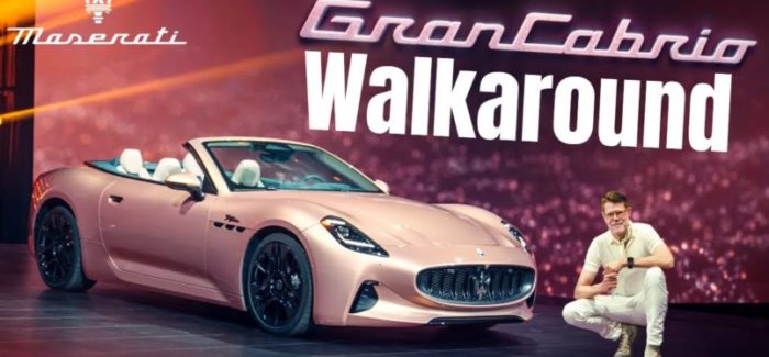 2024 Electric Maserati GranCabrio Folgore Walkaround