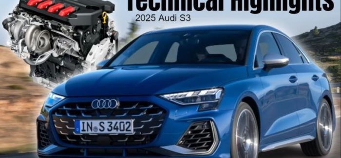 2025 Audi S3 Sedan Technical Highlights