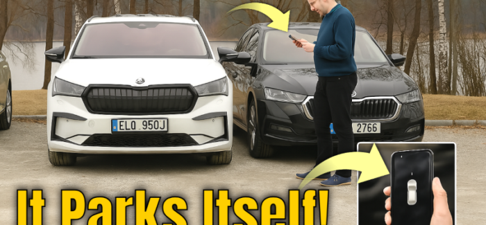 Škoda Enyaq Parks WITHOUT a Driver – Remote Park Assist in Action!