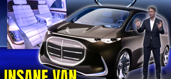 This Mercedes Electric Van Has a 65-Inch Screen and a Game Console