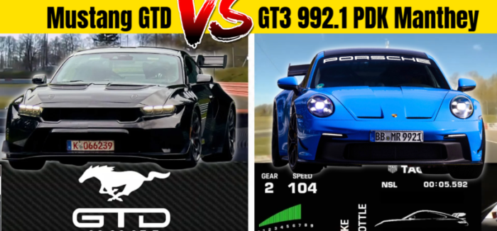 Porsche 911 GT3 992.1 PDK Manthey vs Ford Mustang GTD
