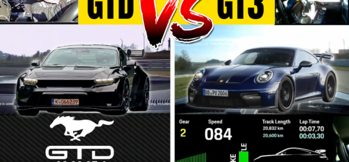 Mustang GTD vs Porsche 911 GT3 at Nürburgring – 6:52 Lap Time!